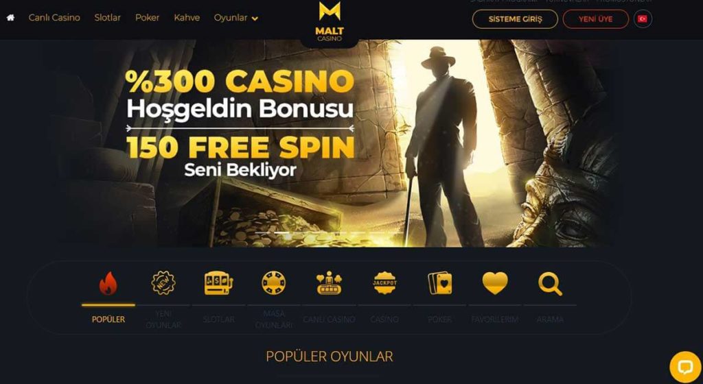 Malt Casino, oyuncularına çeşitli bonuslar